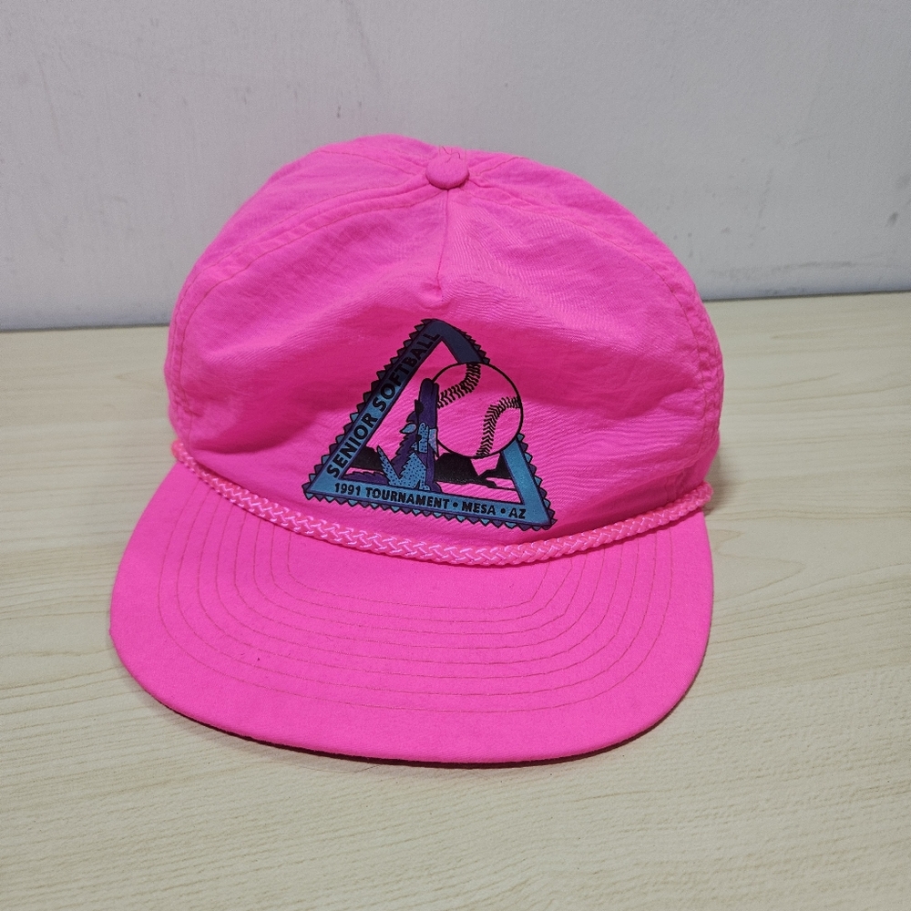 VTG SR. Softball 91 Tournament Mesa AZ Pink Hat